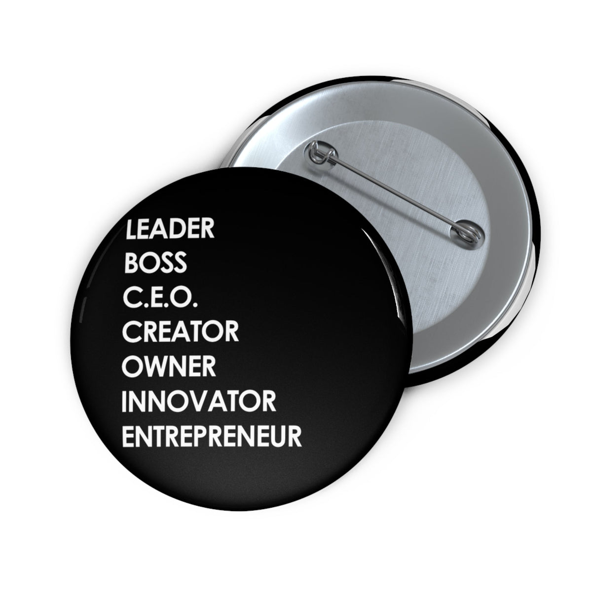 LBC Words Pin Button, Black