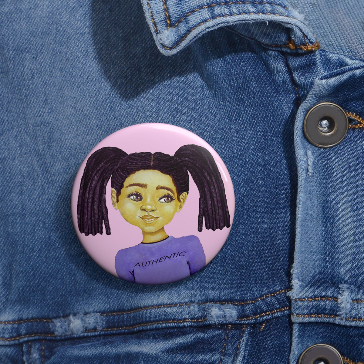 Authentic Pin Button
