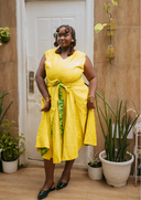 Palm Yellow Reversible Dress