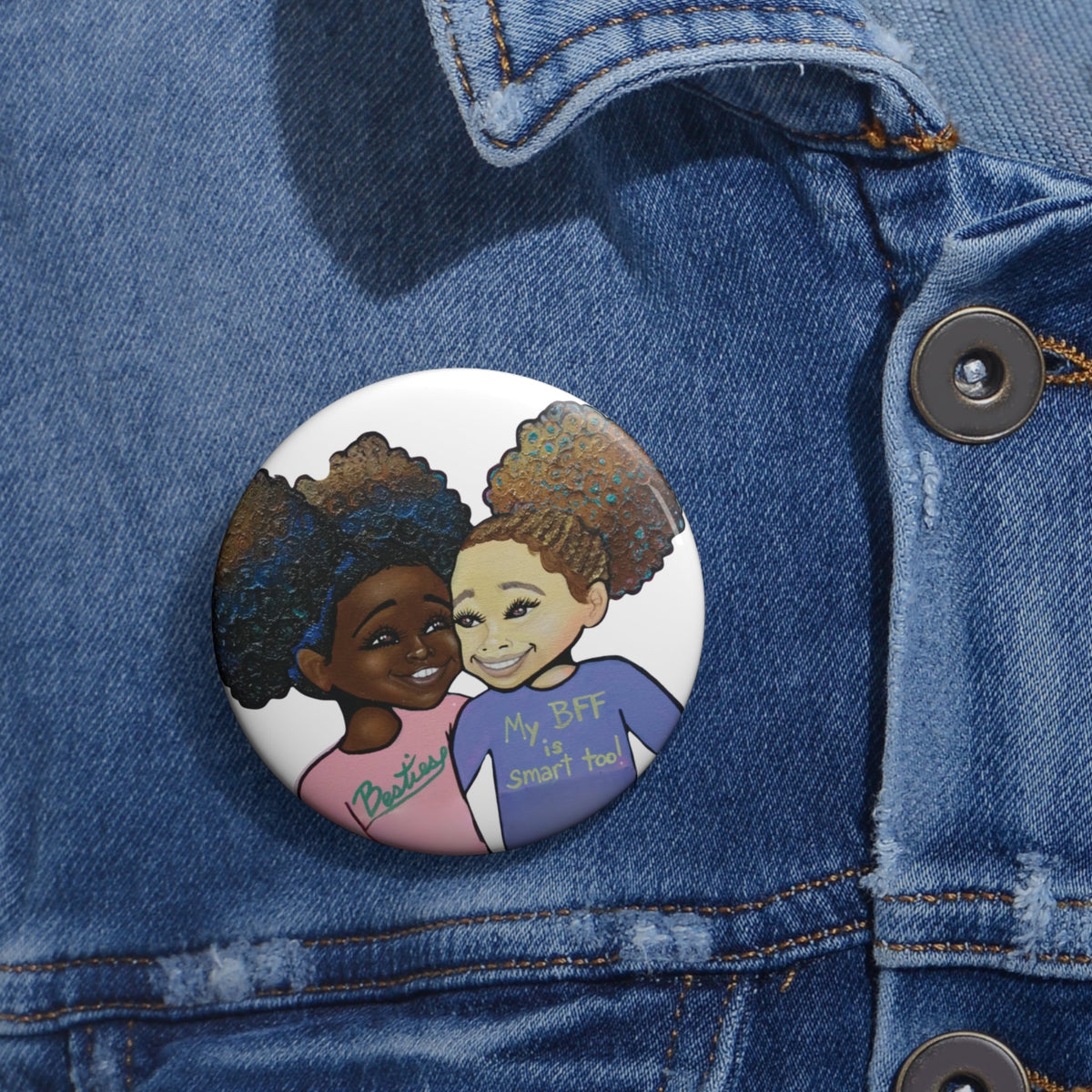 My BFF is Smart Too Pin Button