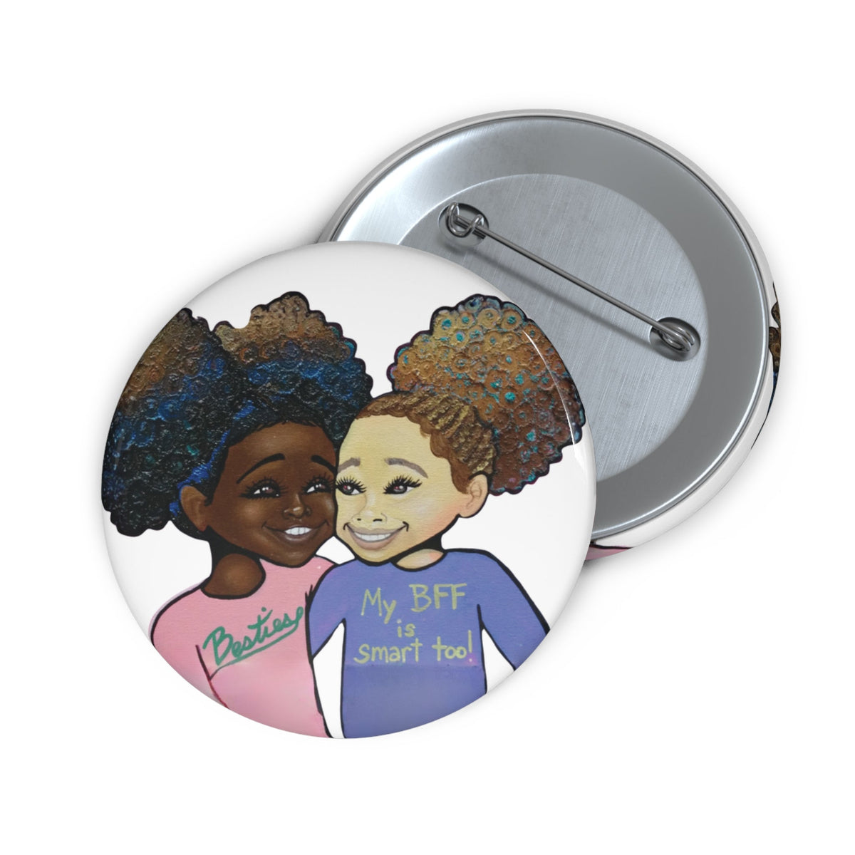 My BFF is Smart Too Pin Button