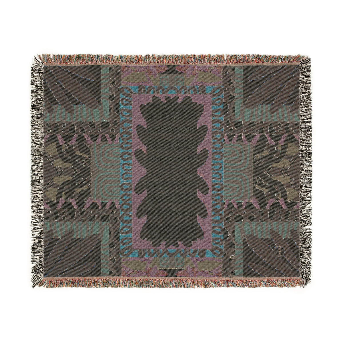 Abeille Creations - Adinkra Design Woven Blanket