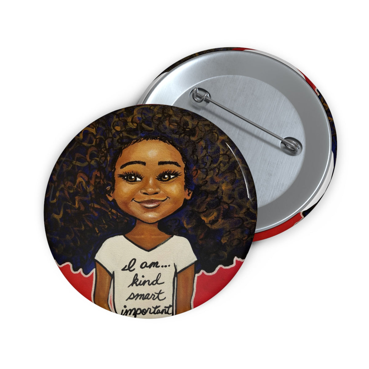 I am Smart Kind Important Pin Button