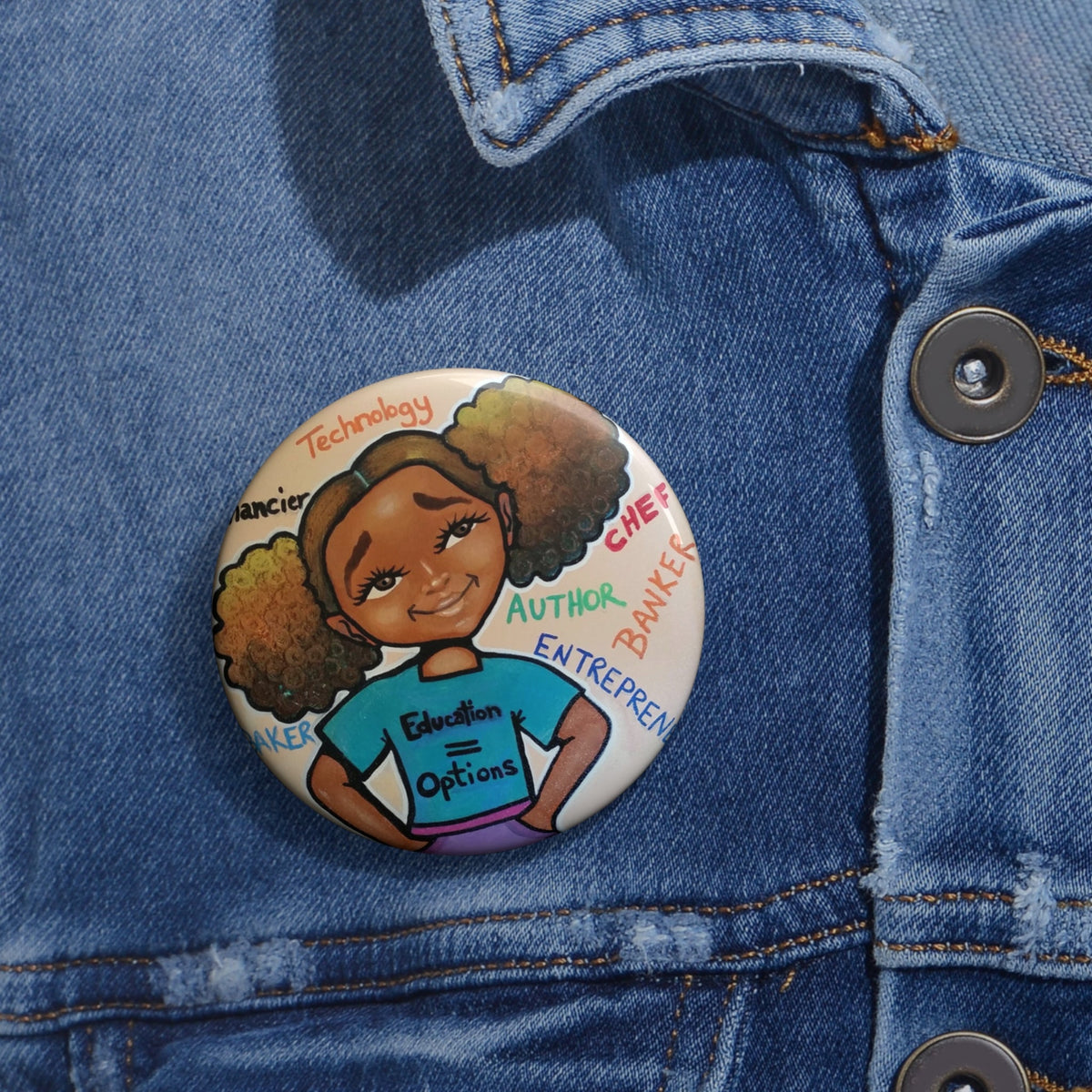 Ed = Op Girl II Pin Button