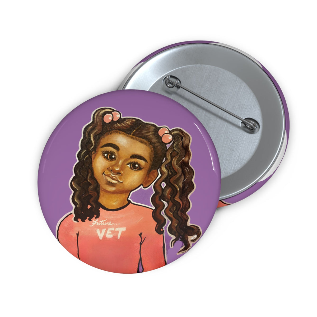 Lil Vet Too Pin Button