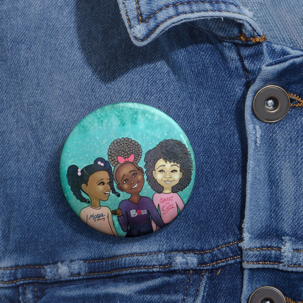 Girls Pin Button
