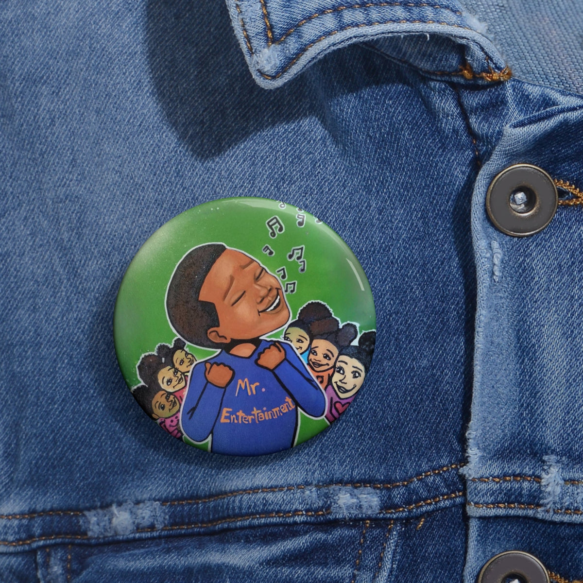 Mr. Entertainment Pin Button