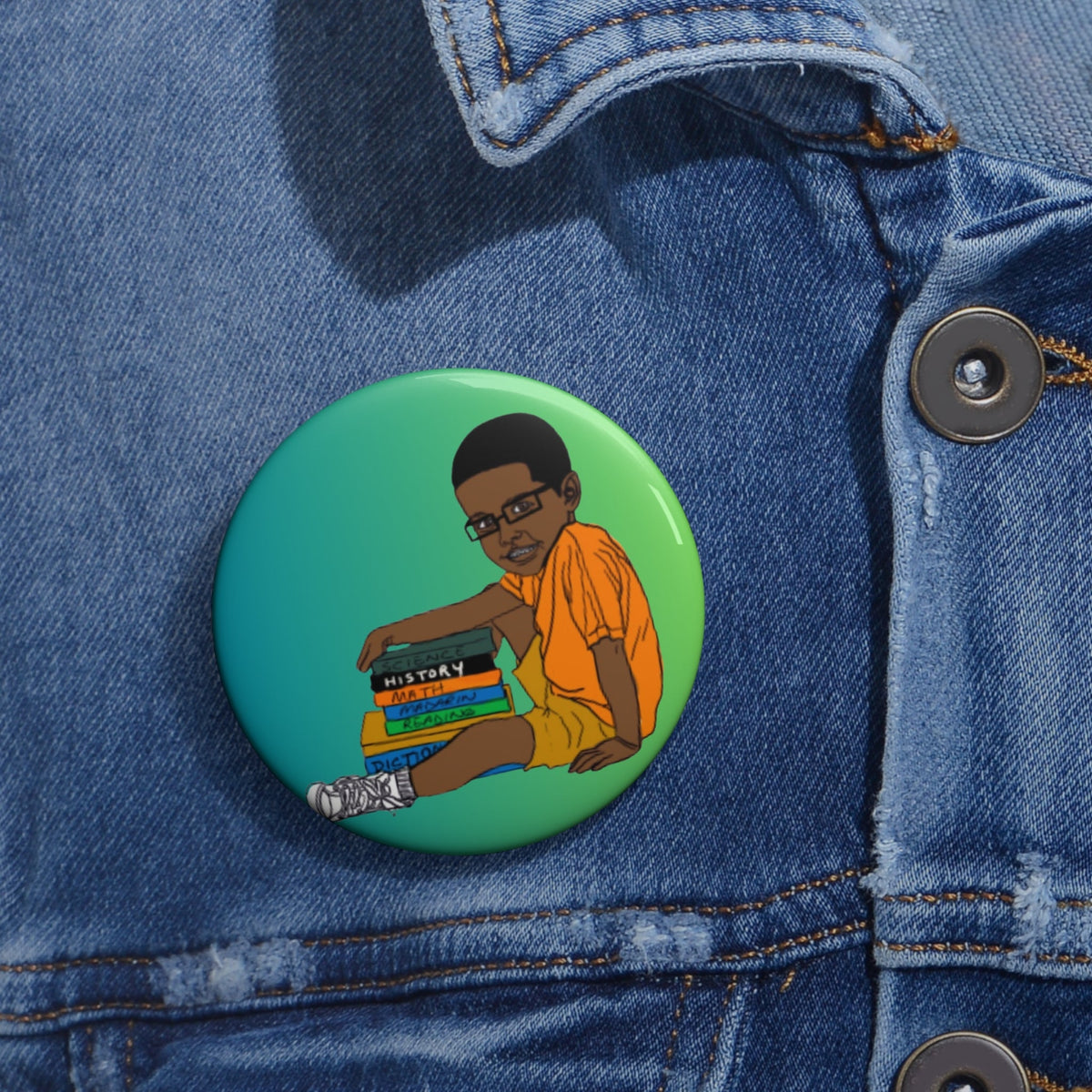 I Love Reading Pin Button