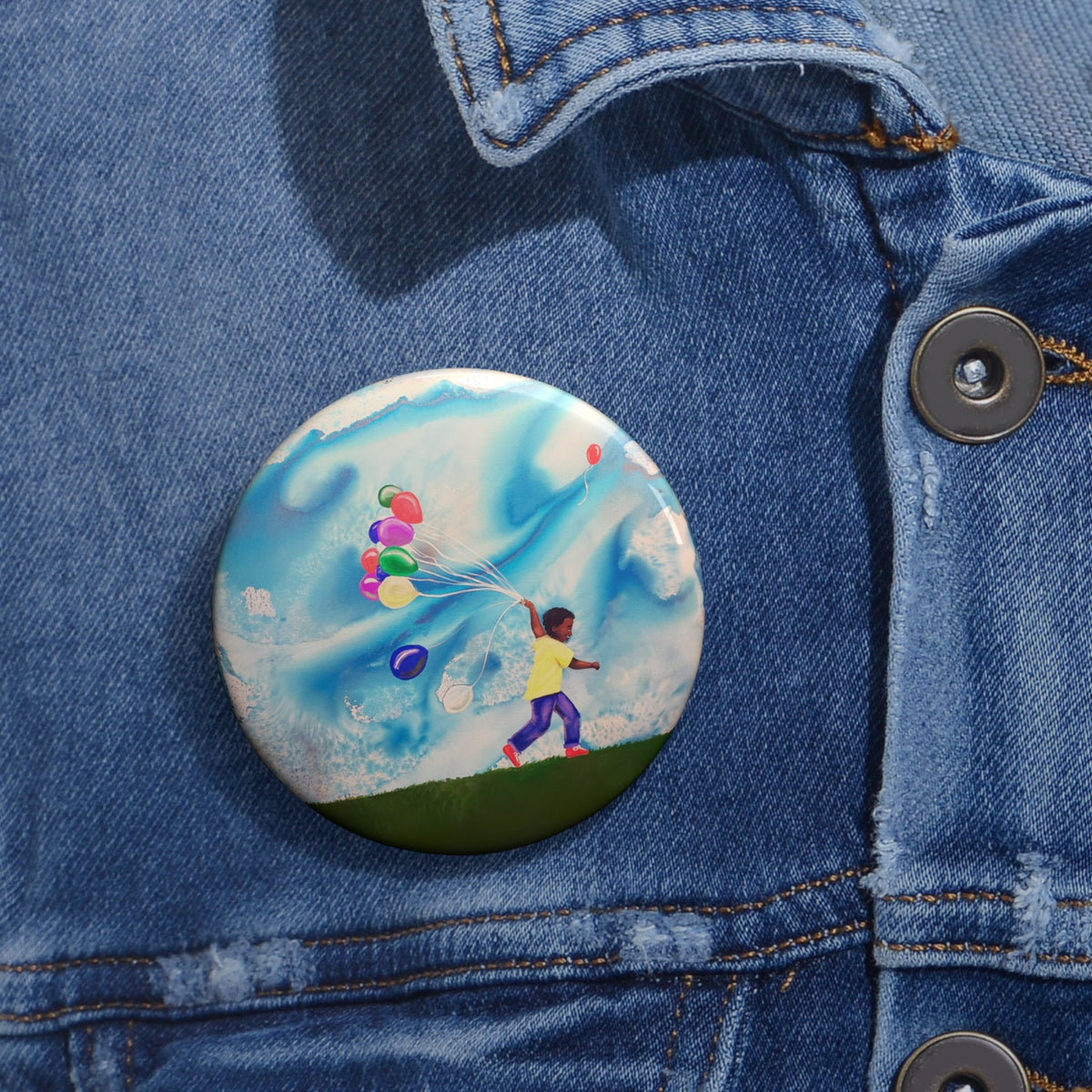 Splendor of the Skies III Pin Button