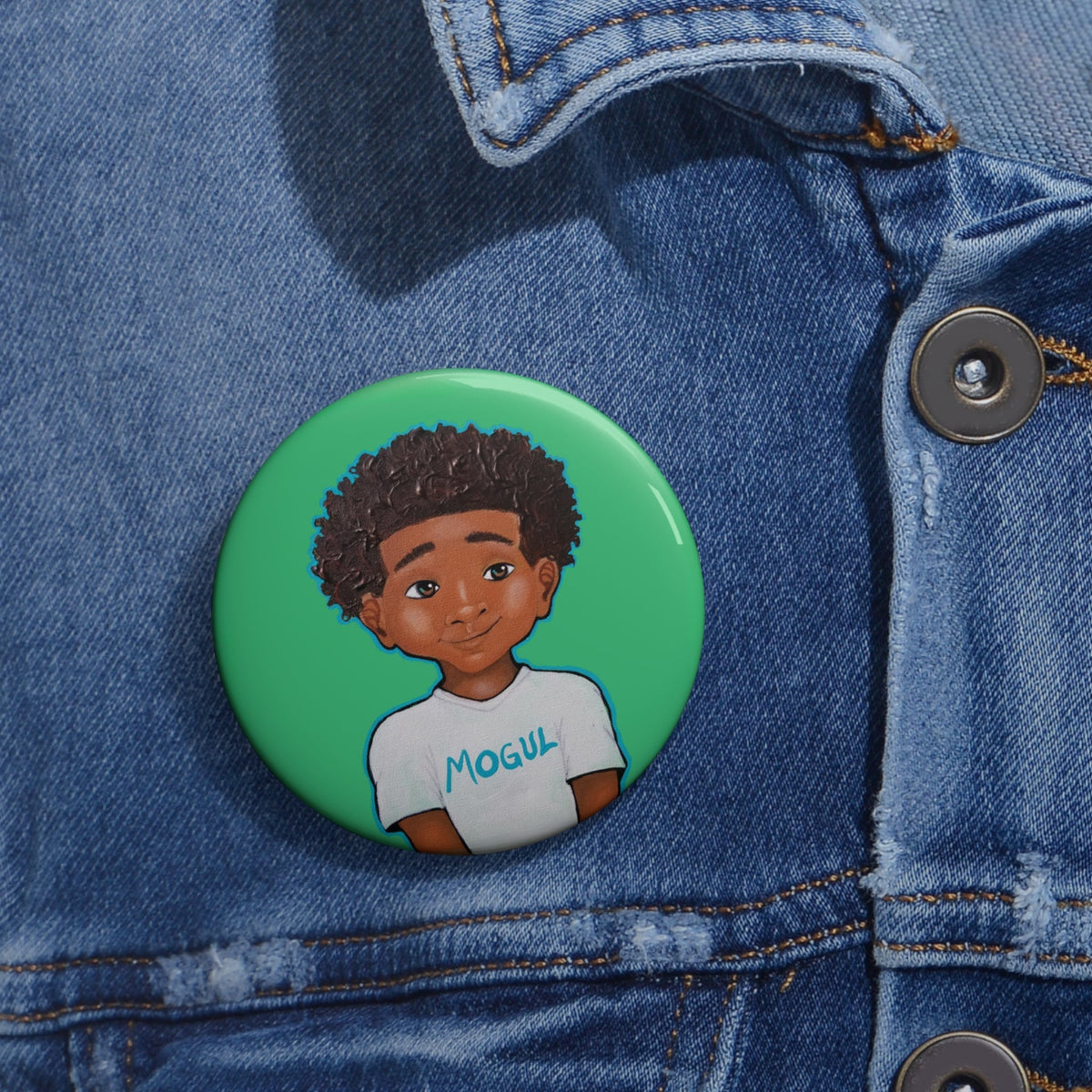 Lil Mogul Pin Button