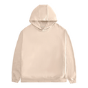 Label-Stitch Off-White Hooded Cotton Sweatshirt