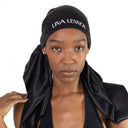 Organic Silk Onyx Black Scarf