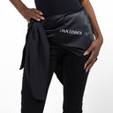 Organic Silk Onyx Black Scarf