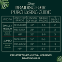 28" 3 Bundle Pack of Non-Toxic Hypoallergenic Braiding Hair