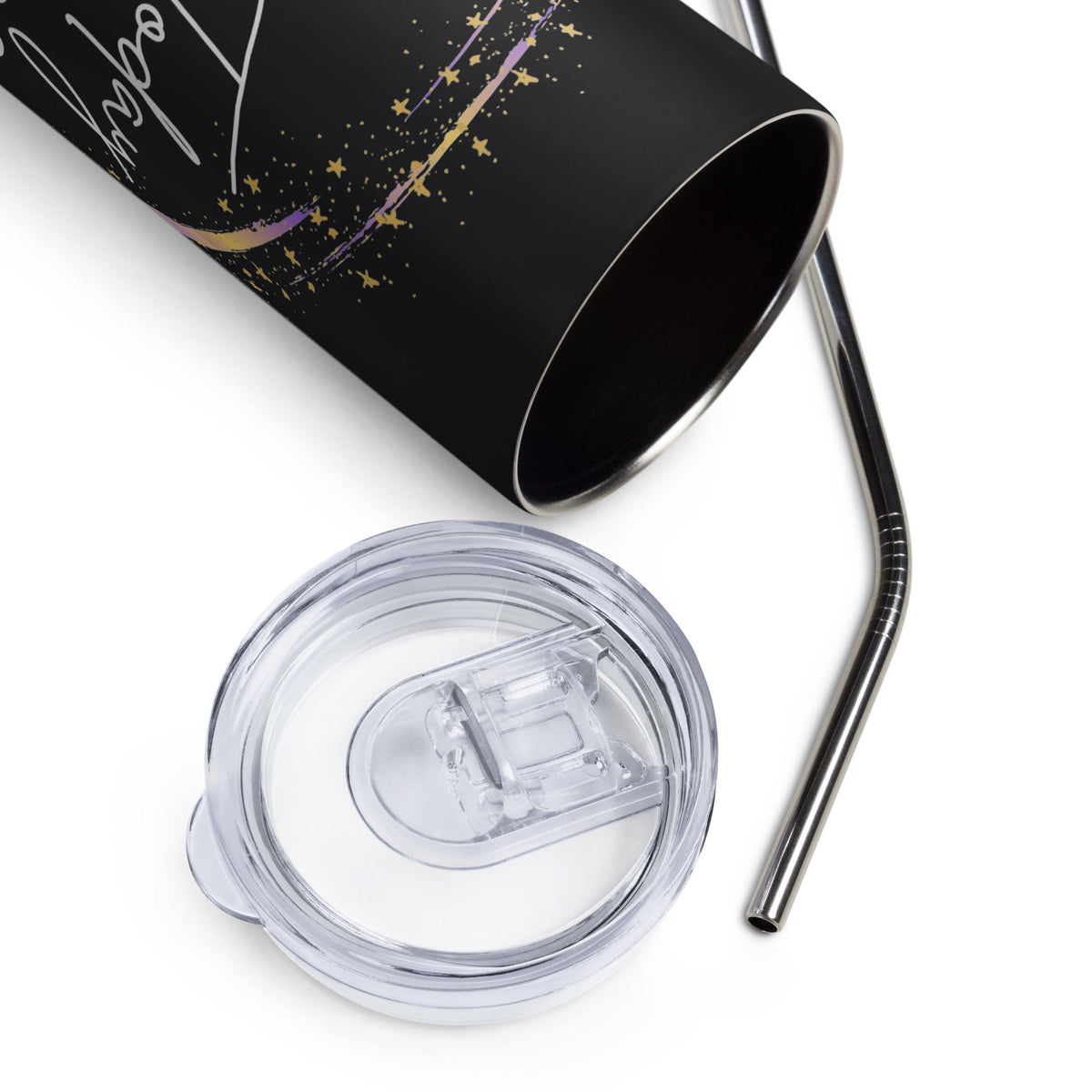 Girls Today Engineers Tomorrow Slim Steel Tumbler - Black