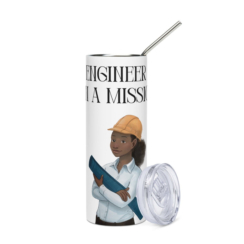 Engineer on a Mission Slim Steel Tumbler