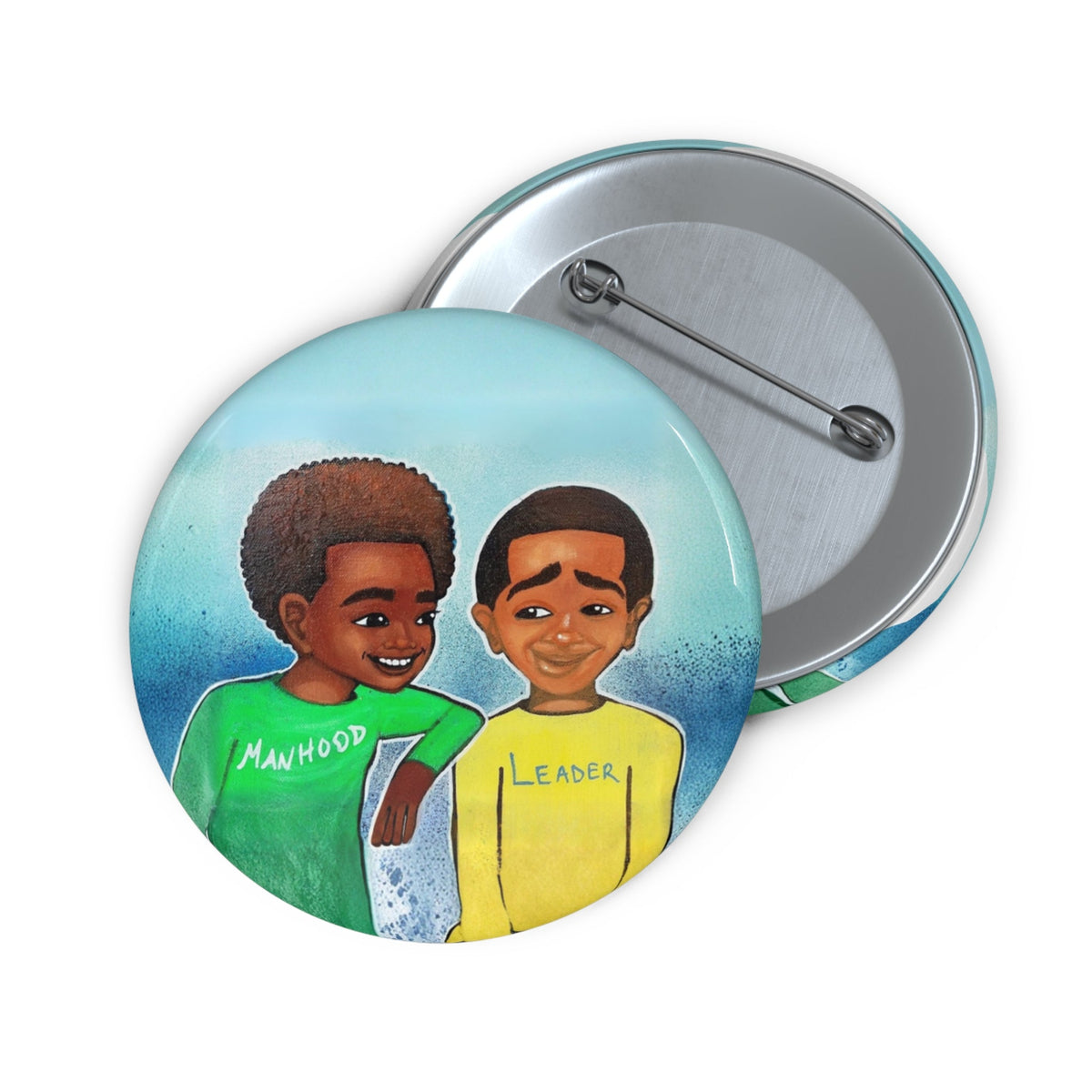 Manhood and Leadership Pin Button
