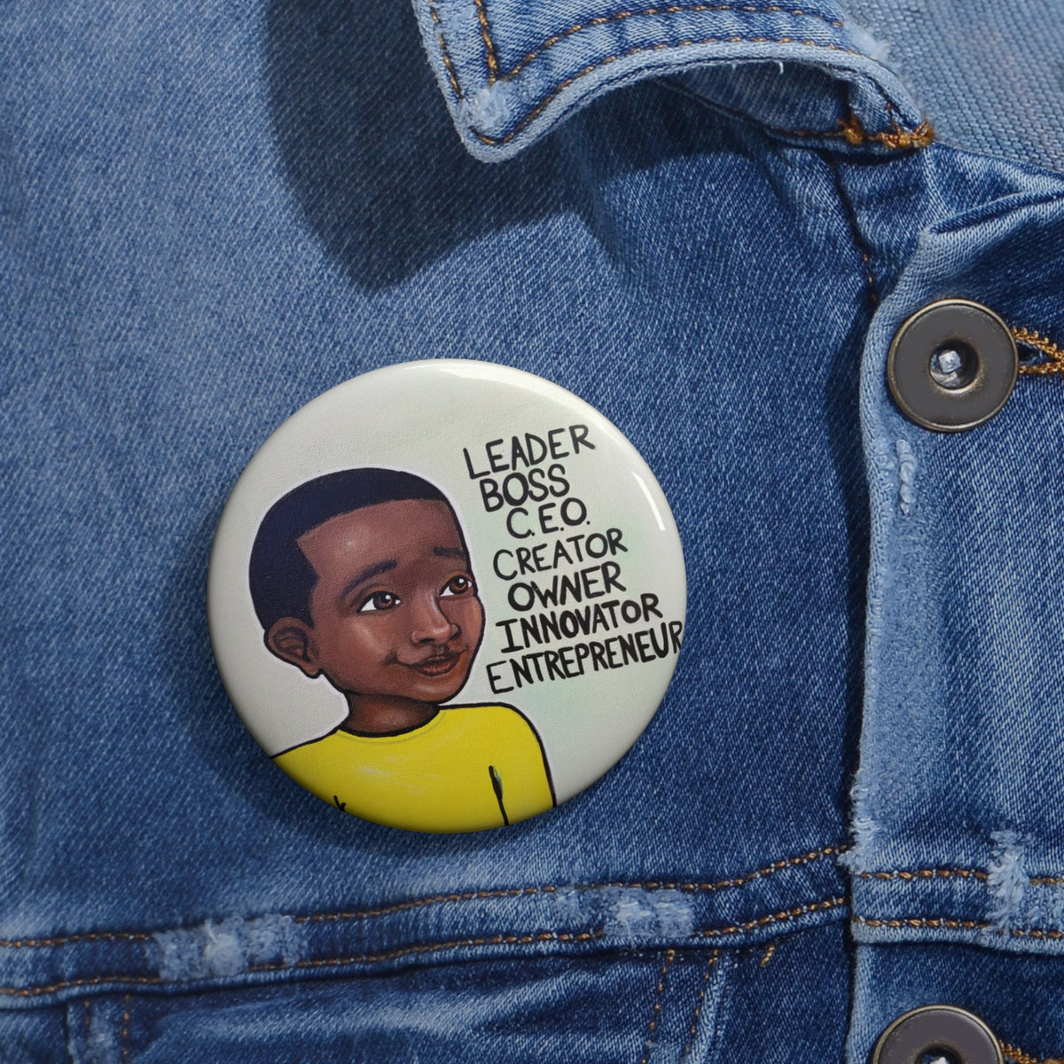 Leader Boss CEO Boy II Pin Button