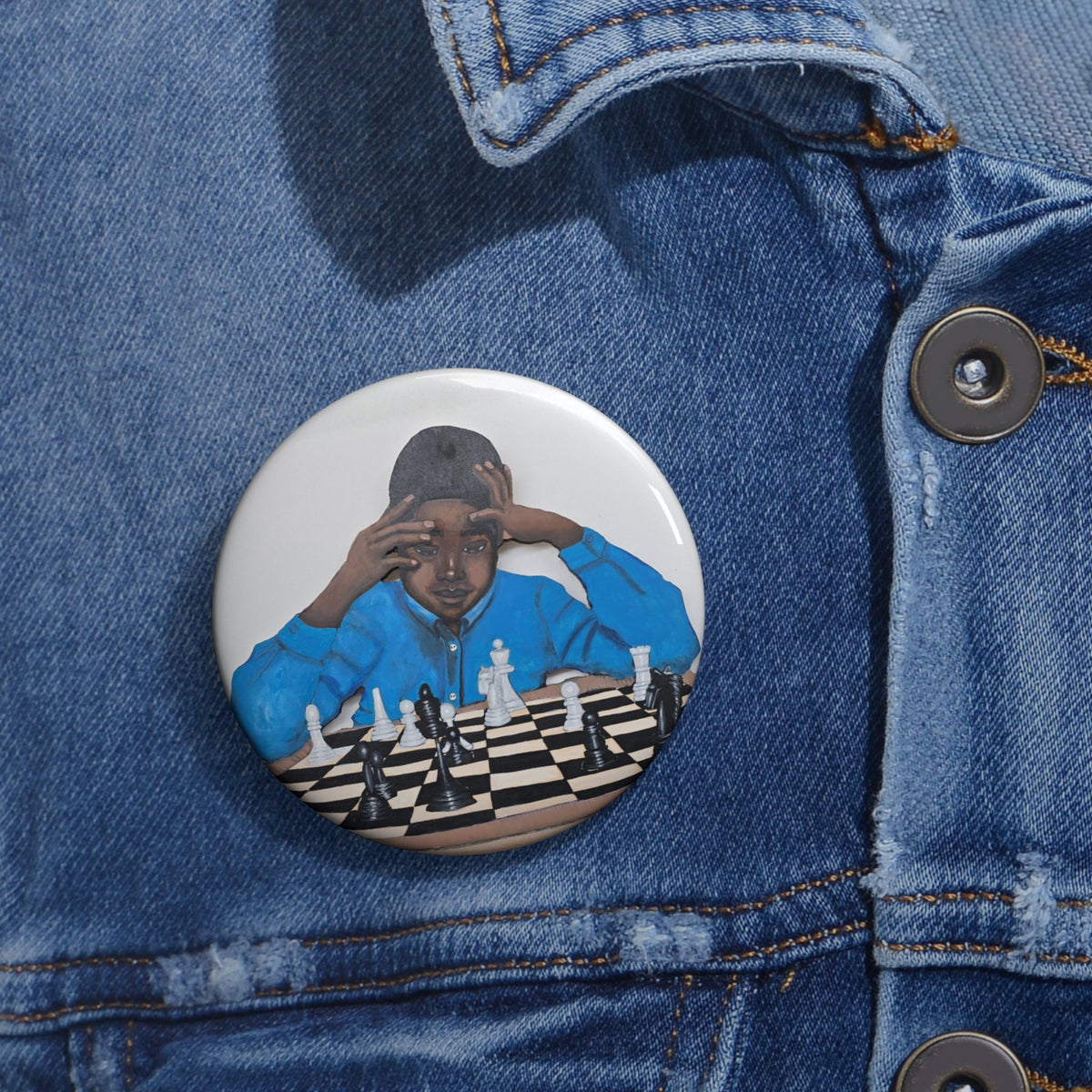 Chess Master Pin Button