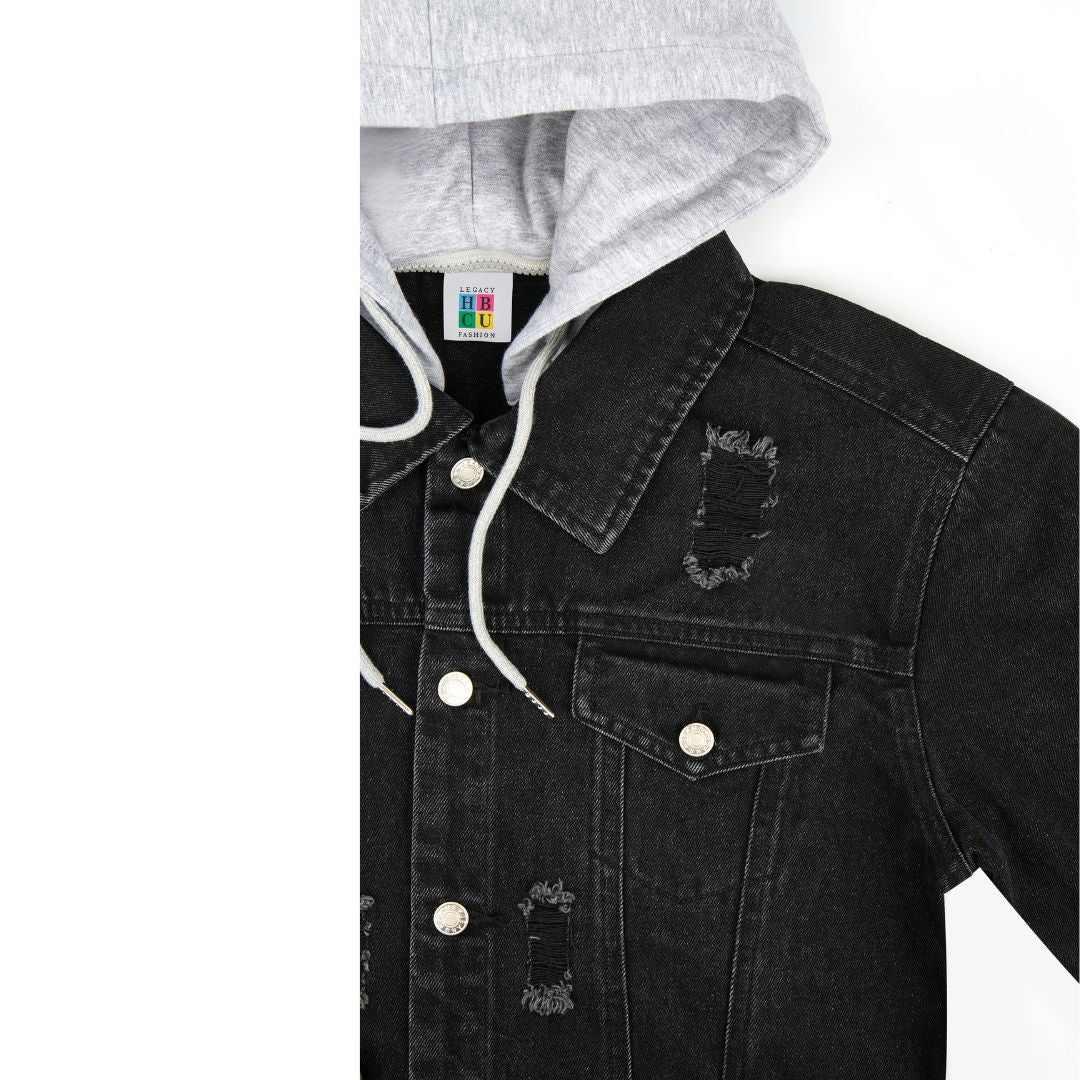 Aggie Born, Aggie Bred - BLACK Youth Denim Jacket