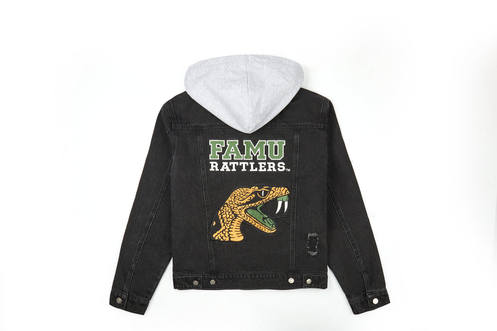 Florida A&M BLACK Denim Jacket-Unisex Adults