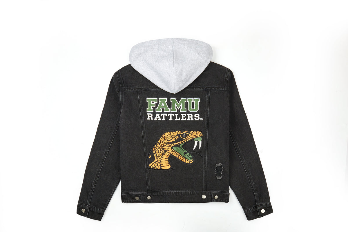 Florida A&M BLACK Denim Jacket-Unisex Adults