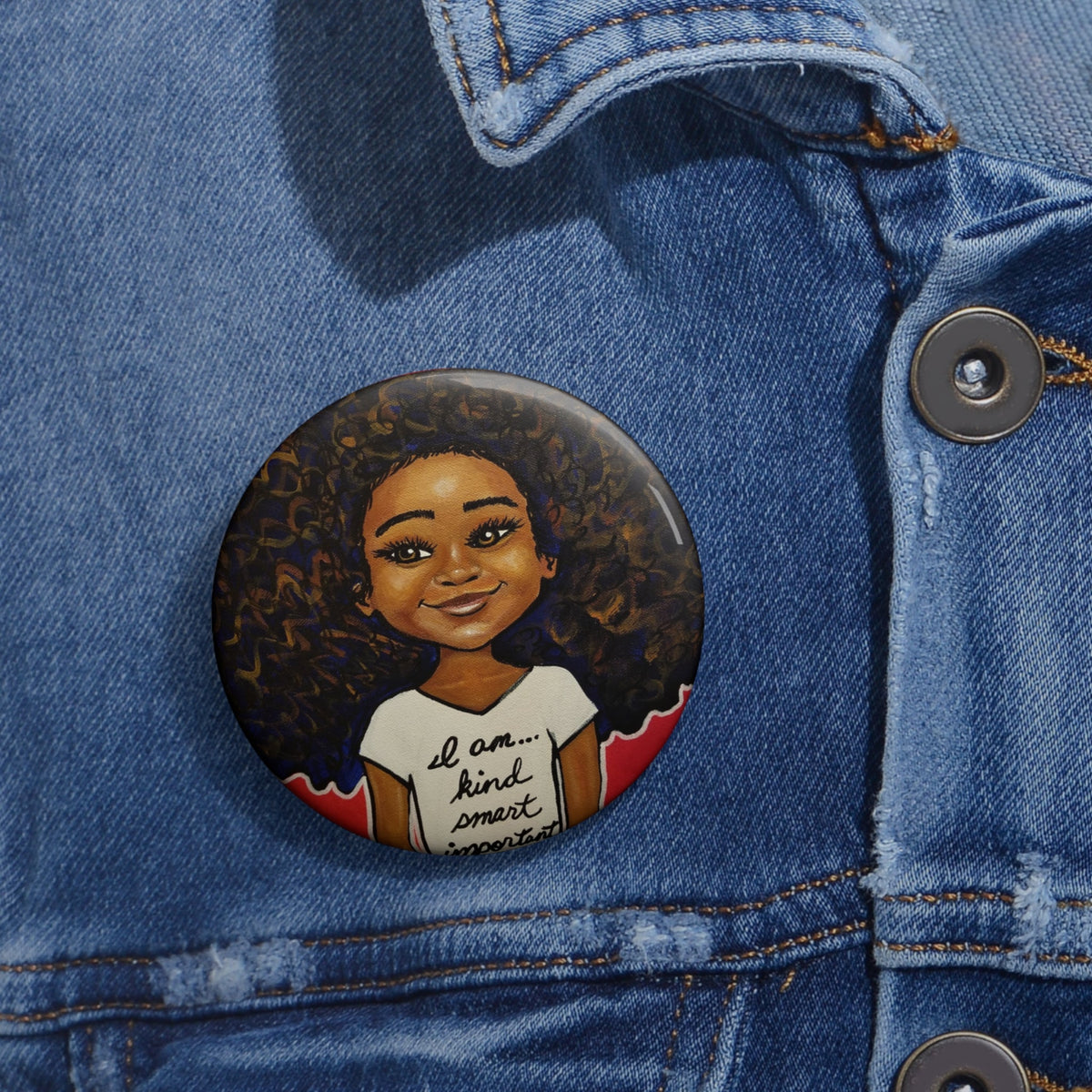 I am Smart Kind Important Pin Button