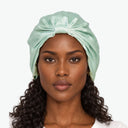 Organic Silk Hair Bonnet Mint Green
