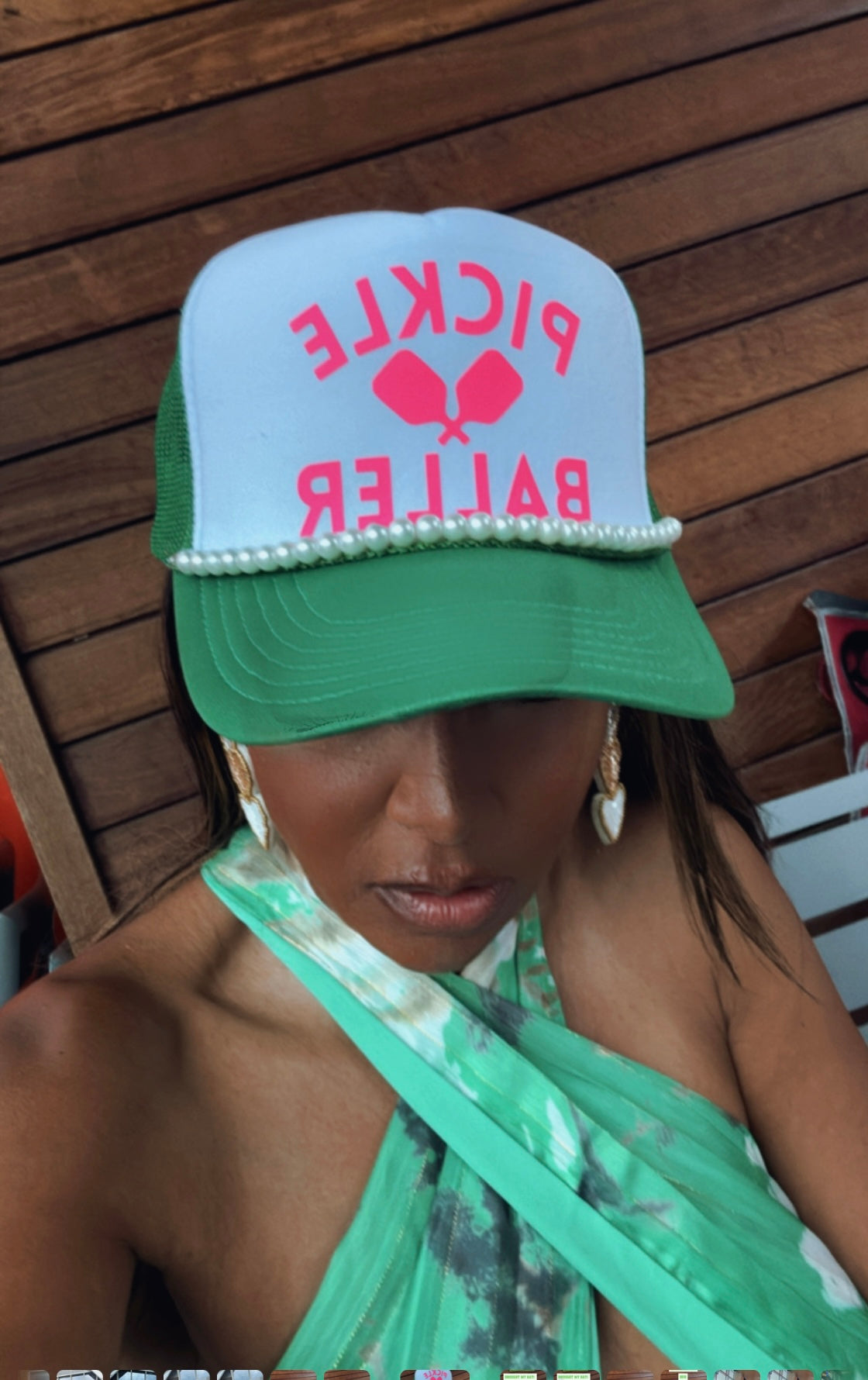 Pickle Ball Trucker Hat