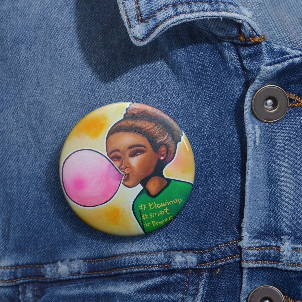 Blowin Up Pin Button