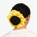 Organic Silk Oversized Scrunchie Sunshine Yellow