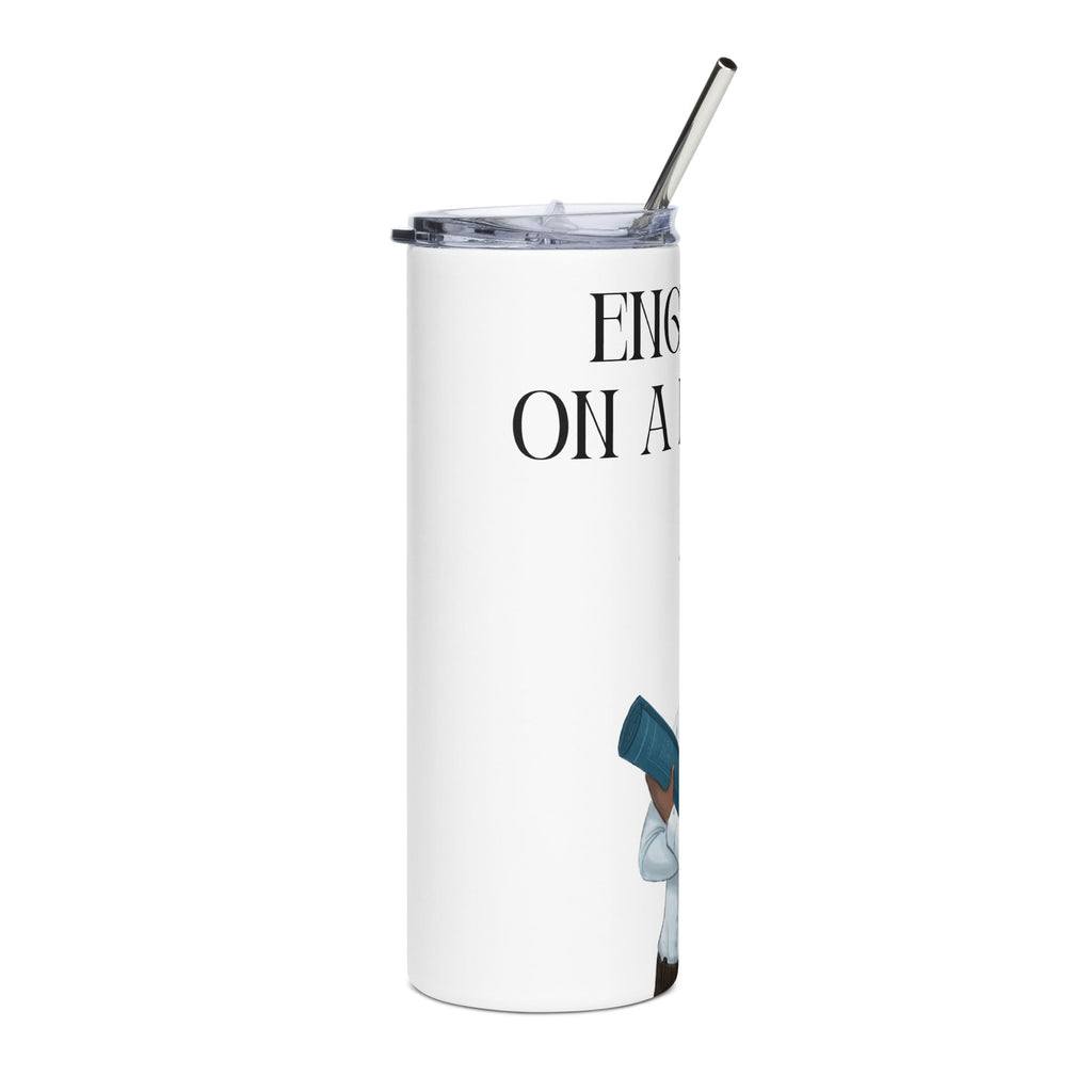 Engineer on a Mission Slim Steel Tumbler