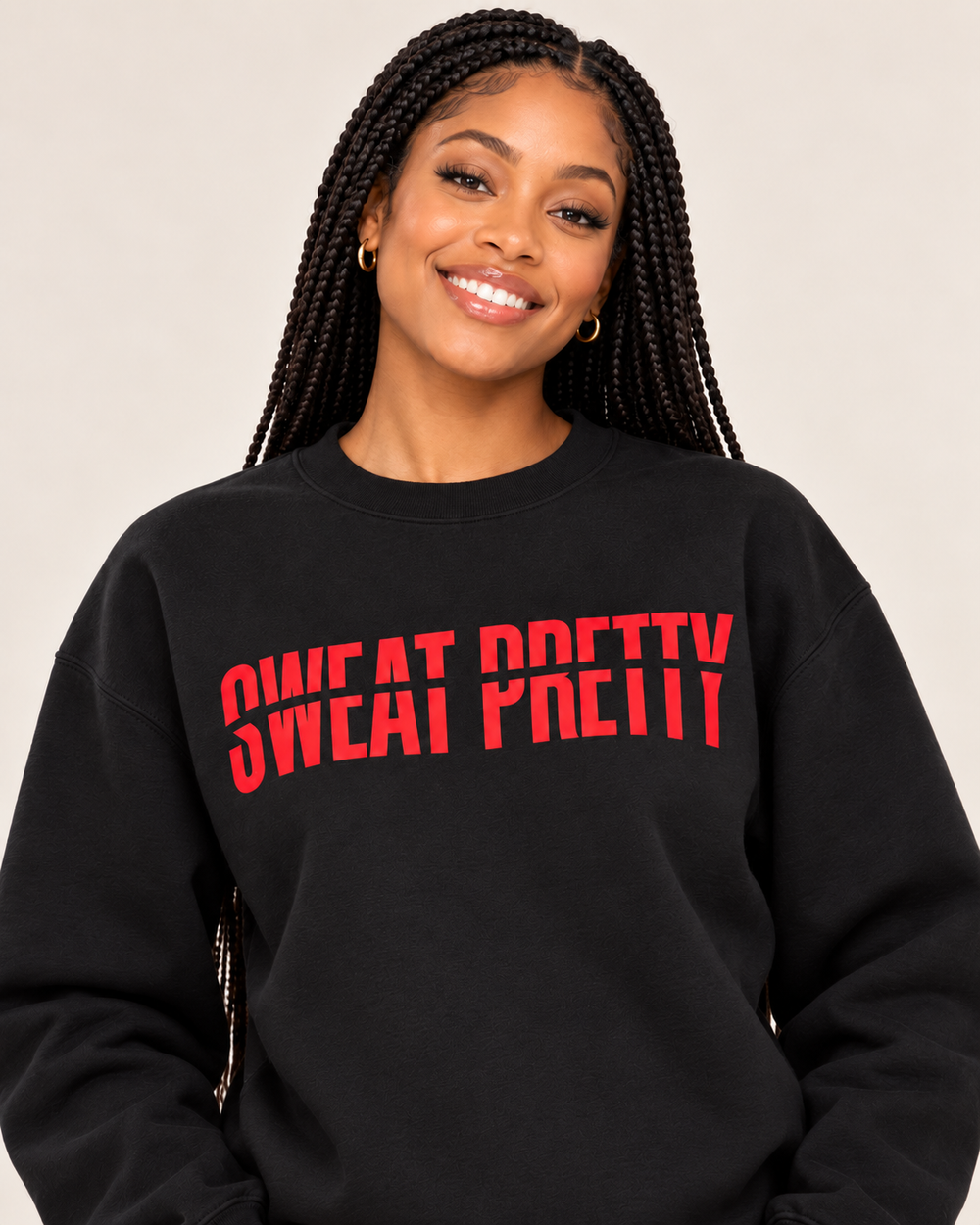 Sweat Pretty Campus Collective Sweatshirt - Black