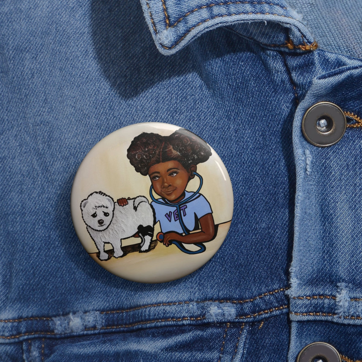 Lil Vet Pin Button