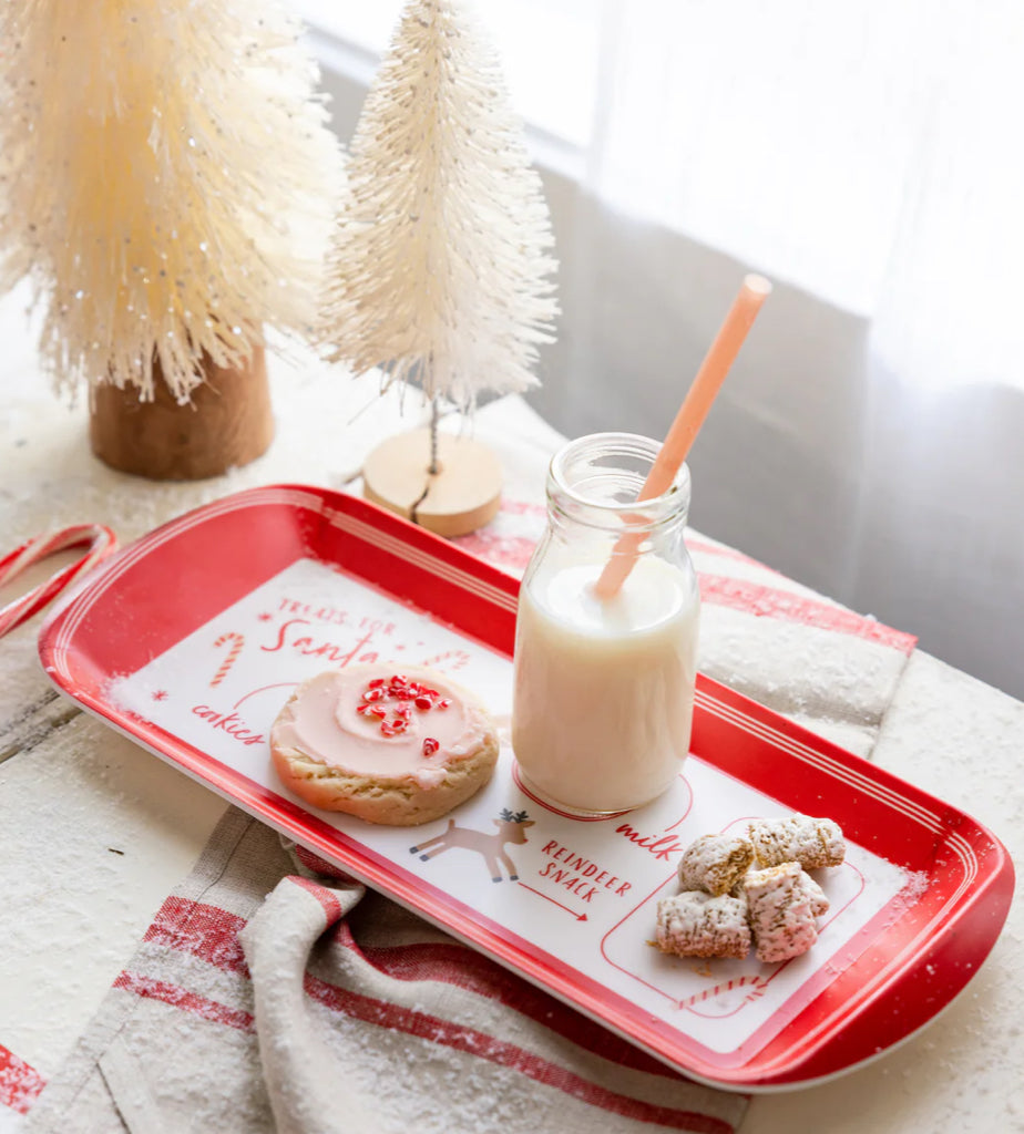 BELIEVE SANTA COOKIE MINI MELAMINE TRAY