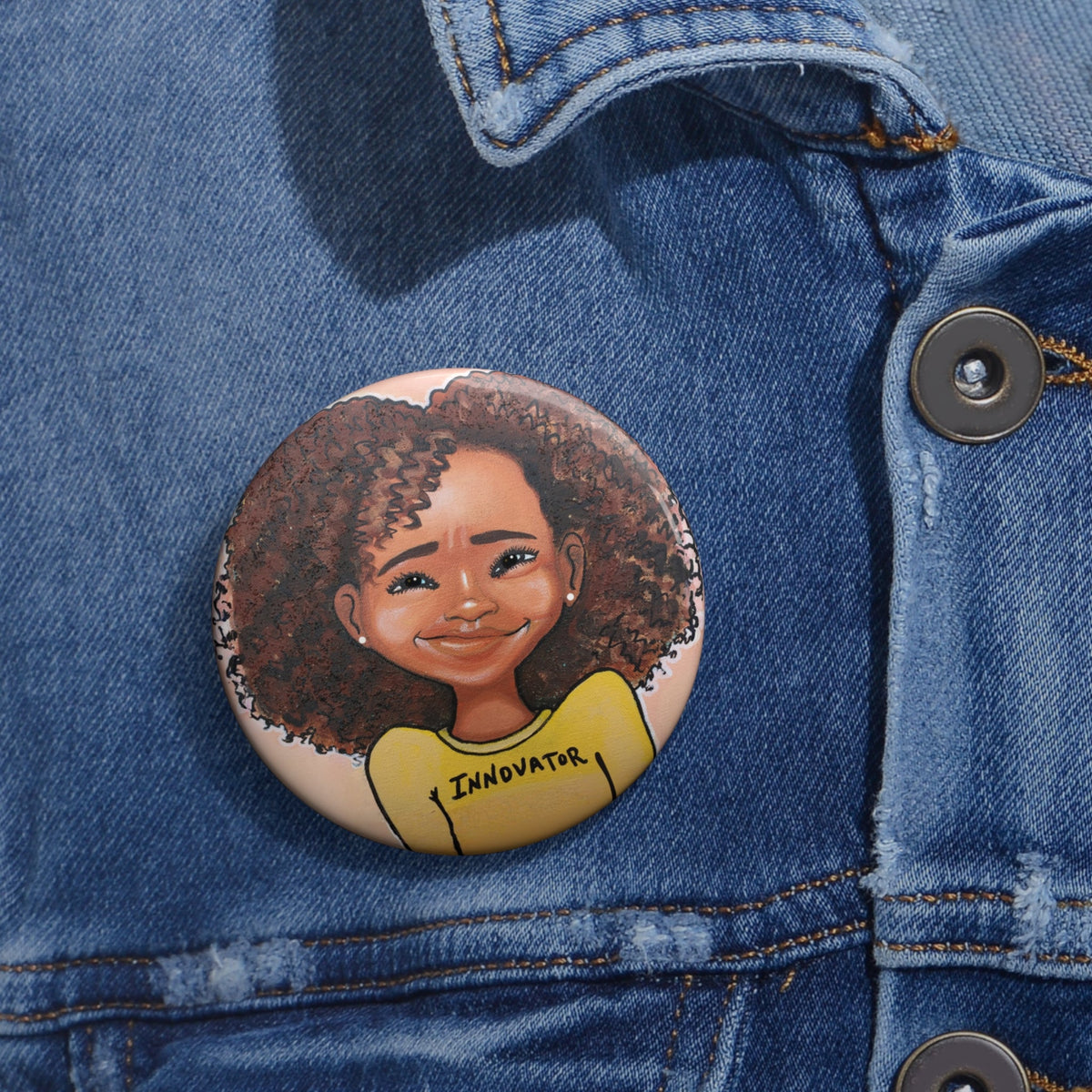 Innovator Girl Pin Button