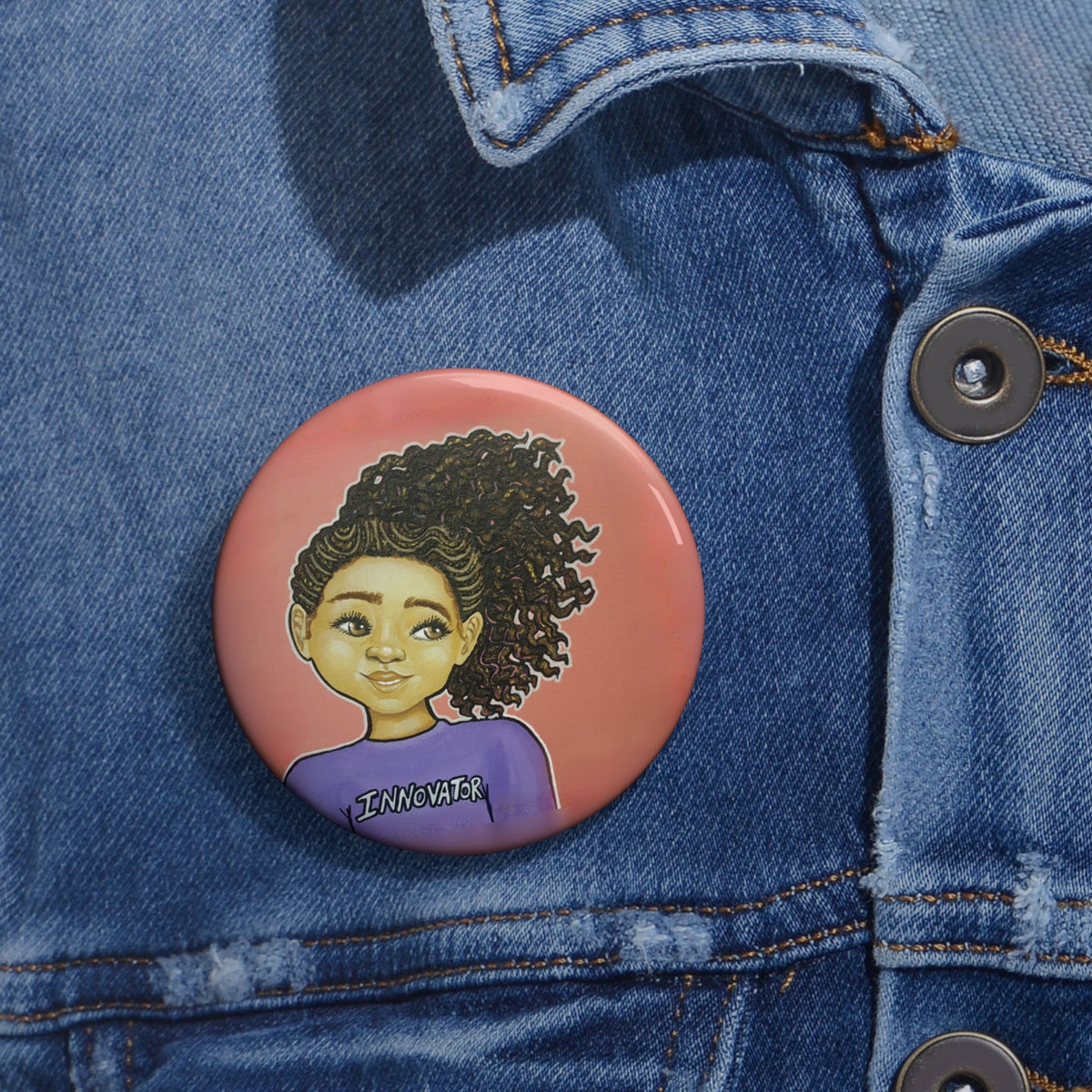 Innovator Girl II Pin Button
