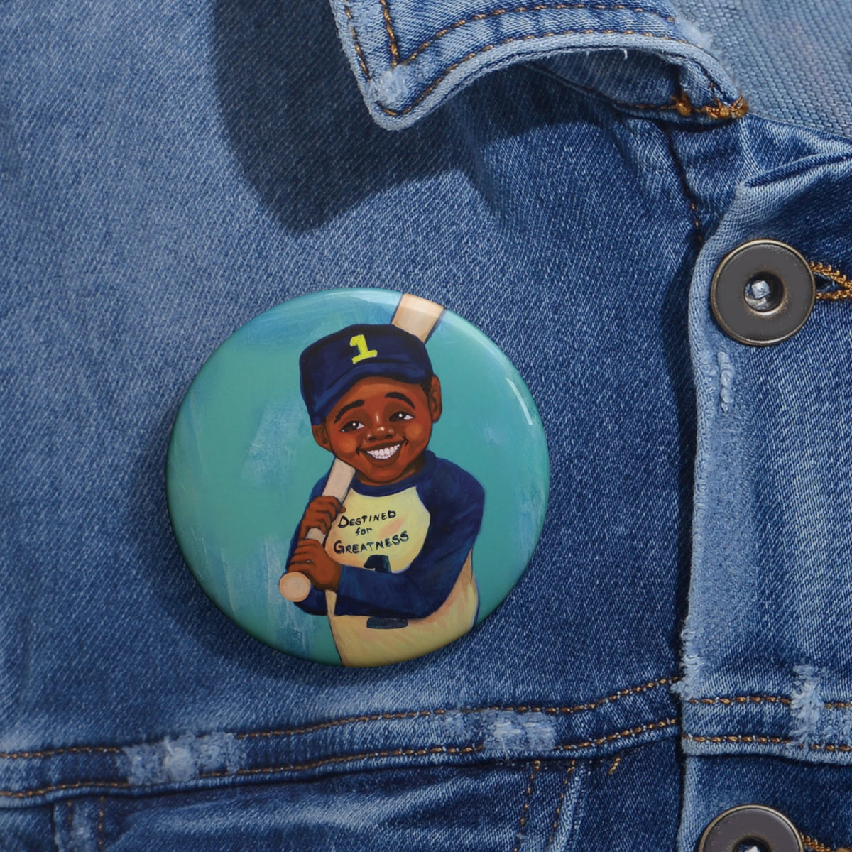 Destined For Greatness Pin Button