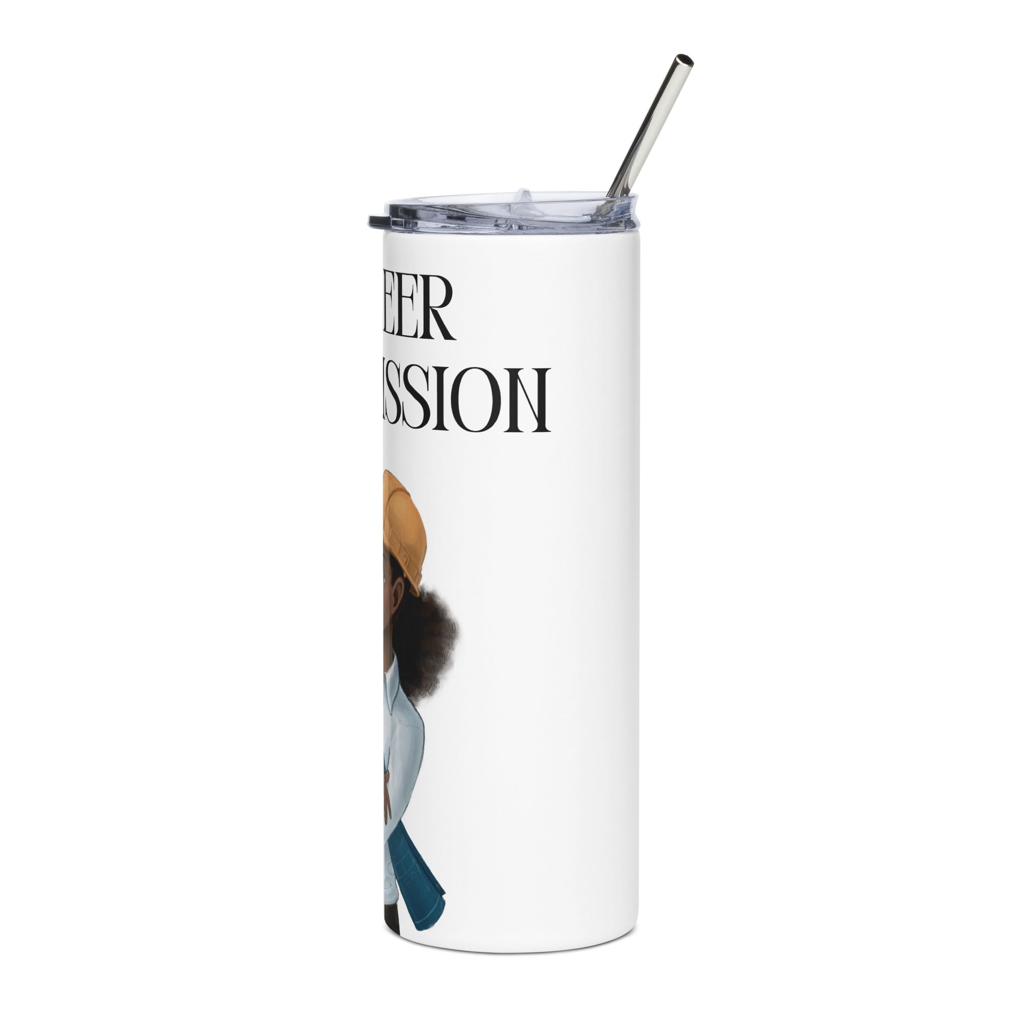 Engineer on a Mission Slim Steel Tumbler