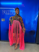 Makeda, Queen of Sheba Royal Fringe Cape/Cover-up