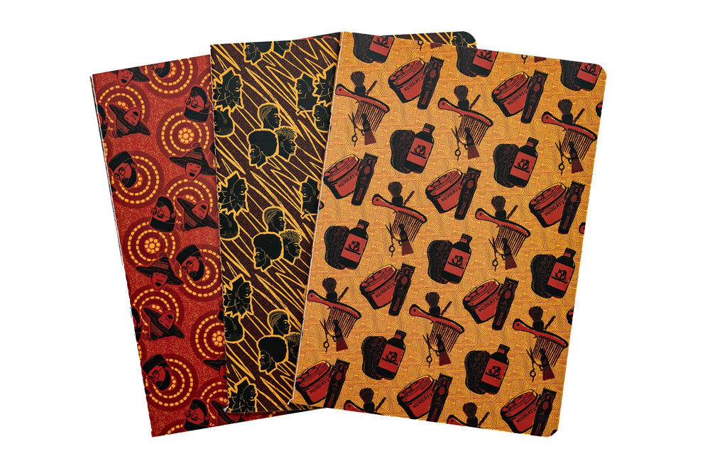 The Barbershop A5 Stitched Notebook Set