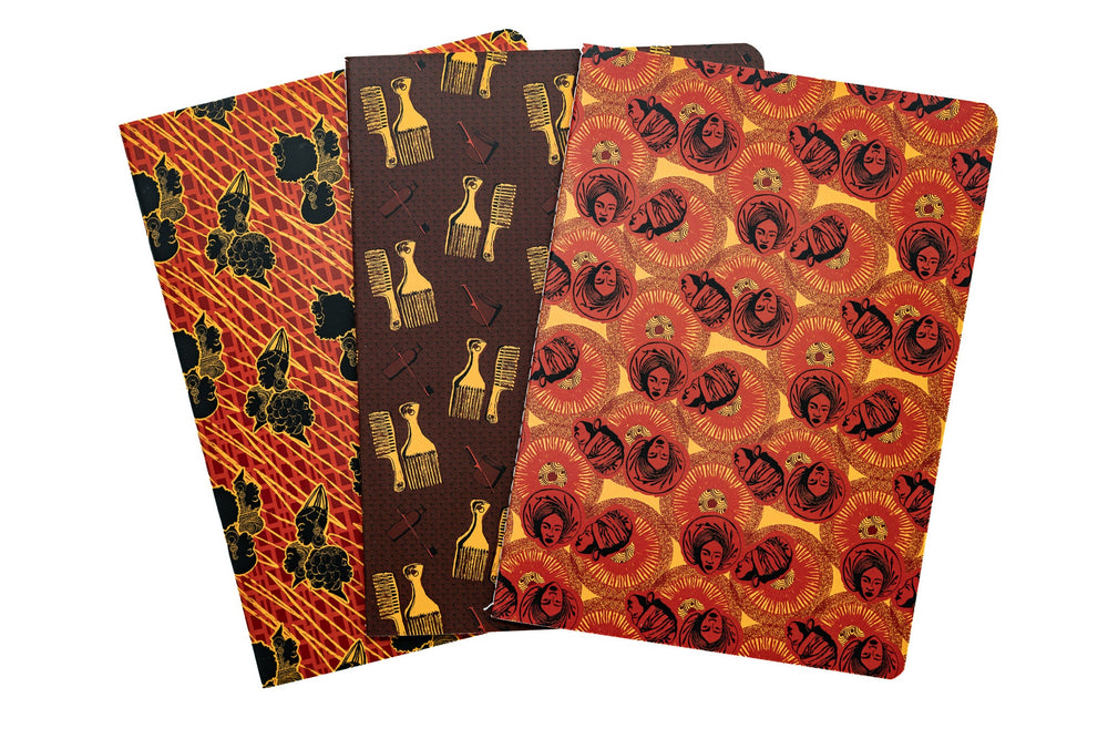The Black Hair A5 Stitched Notebook Set