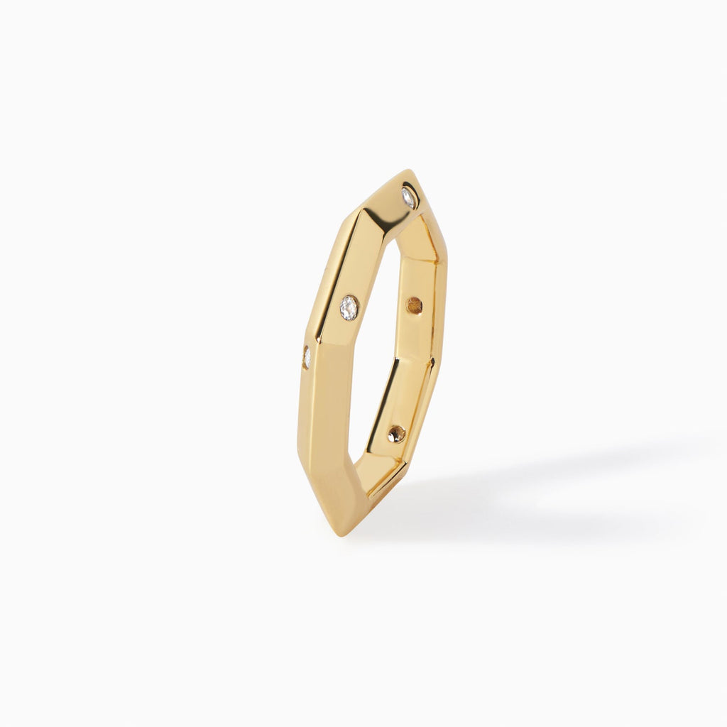 The Athena Double-Sided Burnish Ring