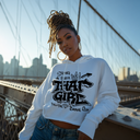 That Girl — Black Graffiti Cropped Hoodie | Around the Way Girl Collection