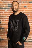 HBCU Legacy Adult Crewneck- Black on Black