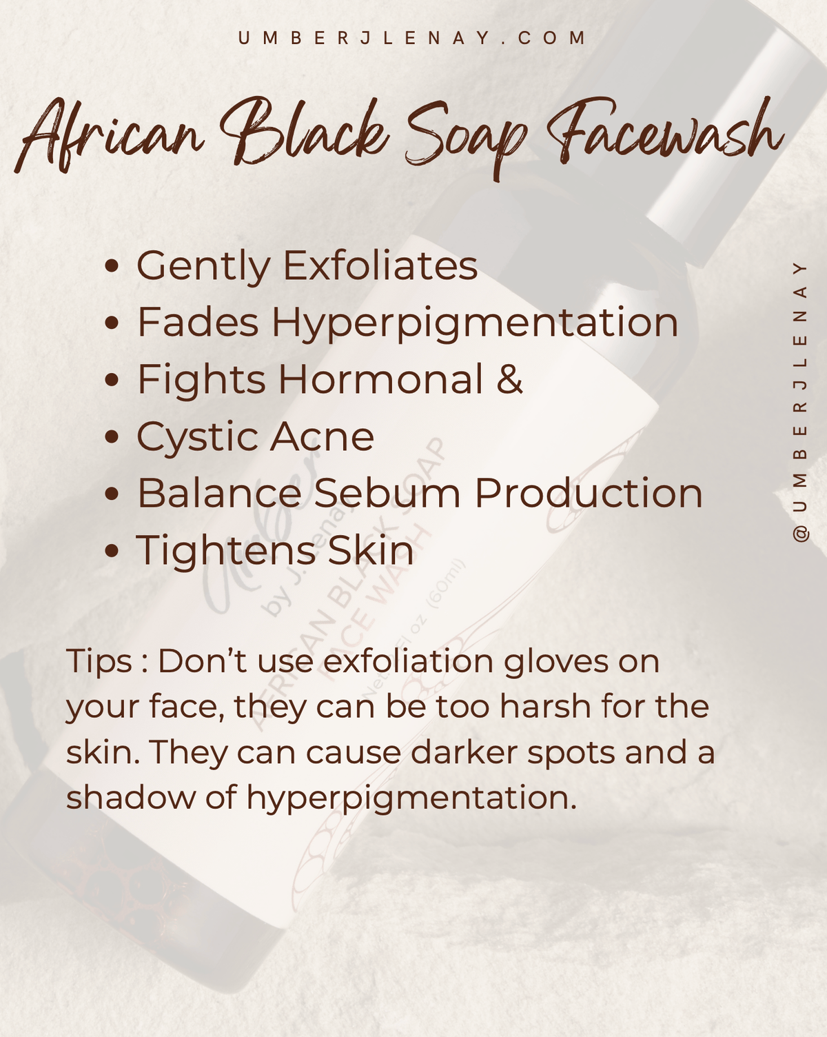 Liquid African Black Soap Face Wash