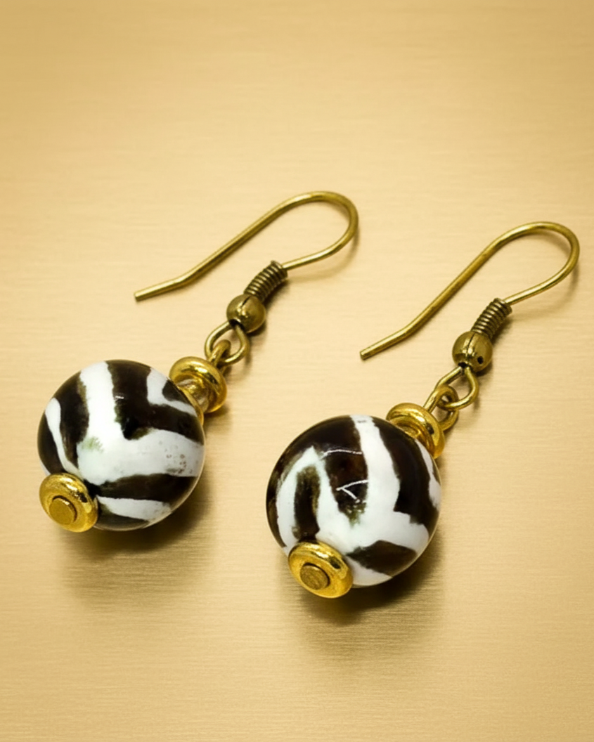 African Gold Earrings