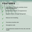 Biotin for Hair Skin Nails - Extra Strength 5000mcg Supplement with Vitamins A, C, D, E & Zinc
