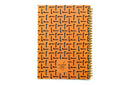 African Print Soft Cover Spiral Notebook - Walking Sticks