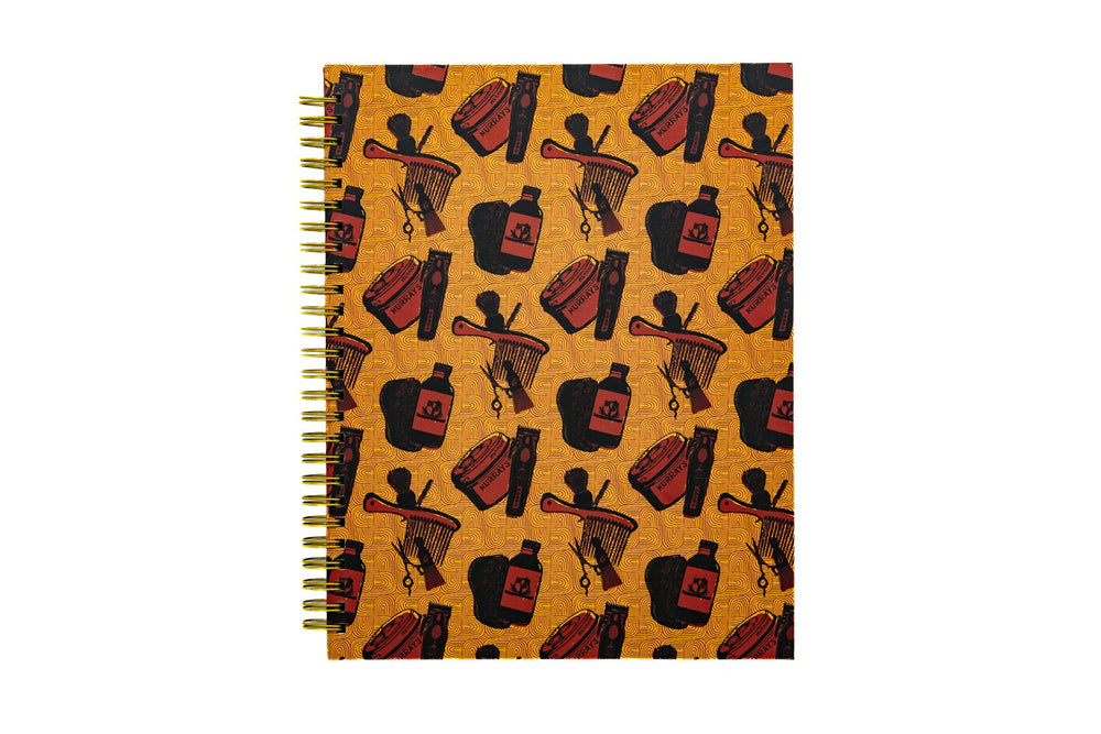 Barbershop B5 Hardcover Spiral Notebook
